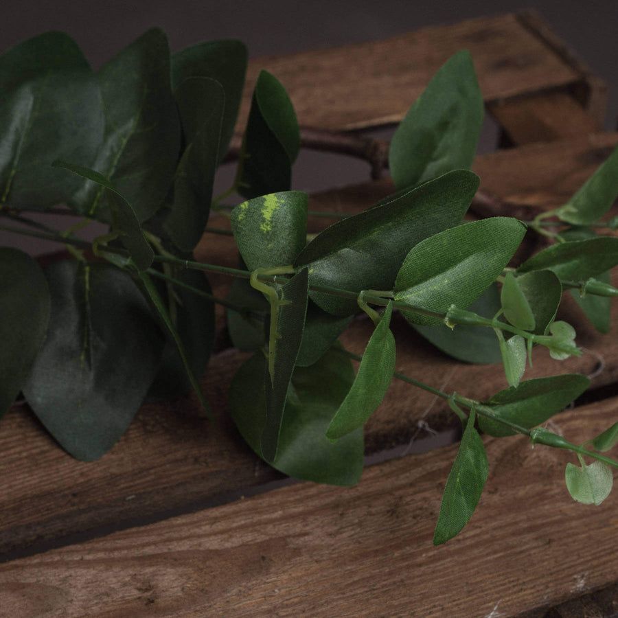 Dark green cineraria eucalyptus spray, 62cm lifelike plastic foliage for home decor, realistic botanical accent by Sostter at brixbailey.com