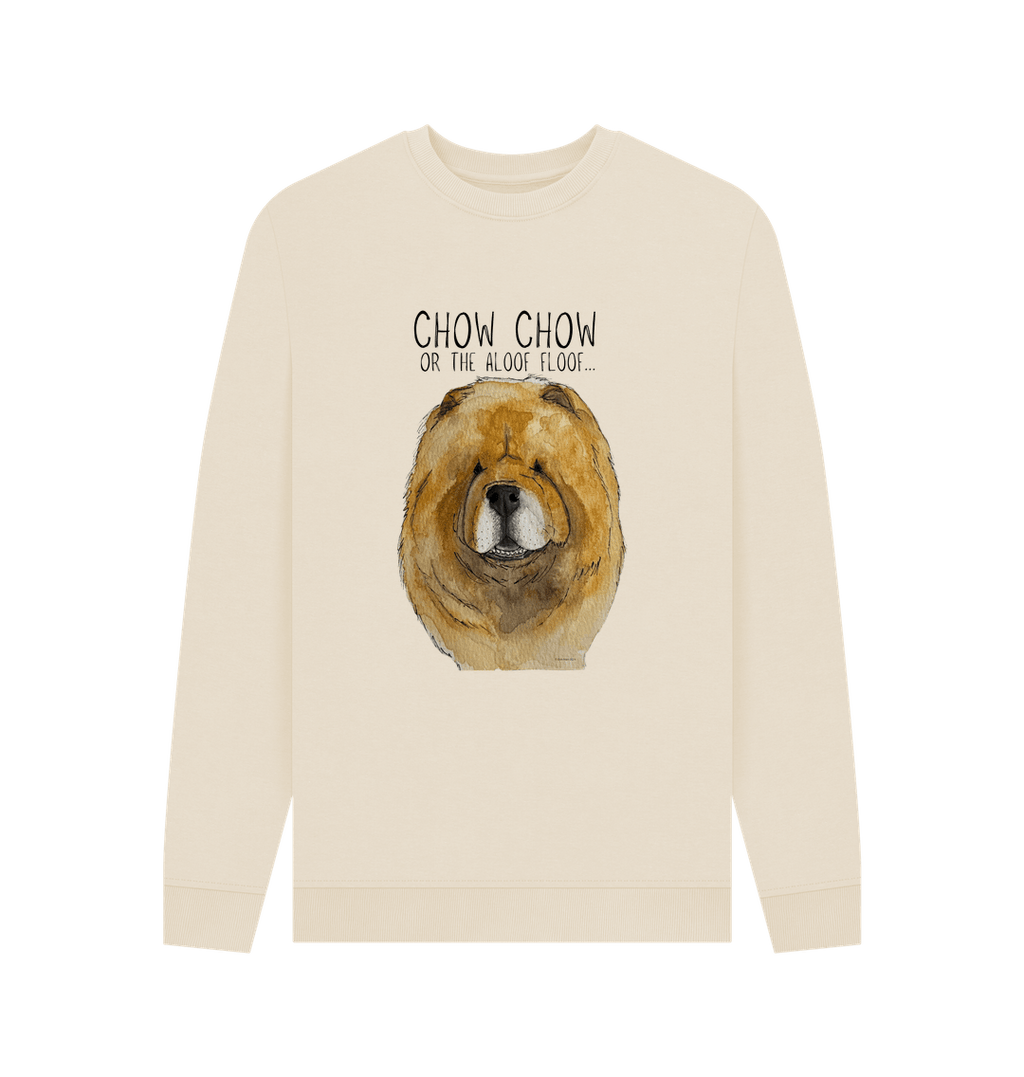 Stay Cozy in Style – Red Chow Chow Men's Crewneck Sweatshirt!