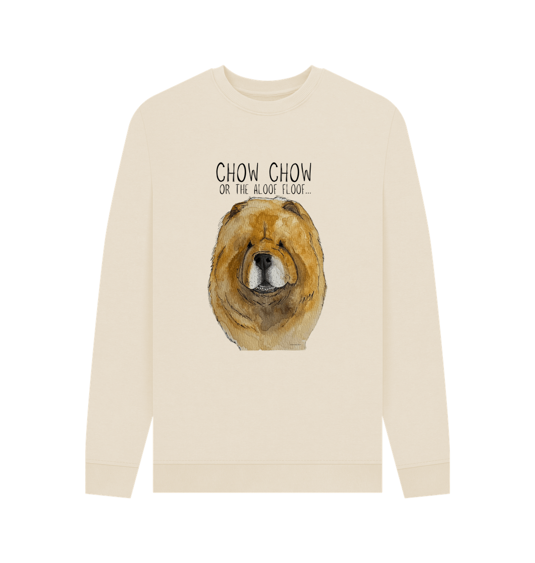 Stay Cozy in Style – Red Chow Chow Men's Crewneck Sweatshirt!