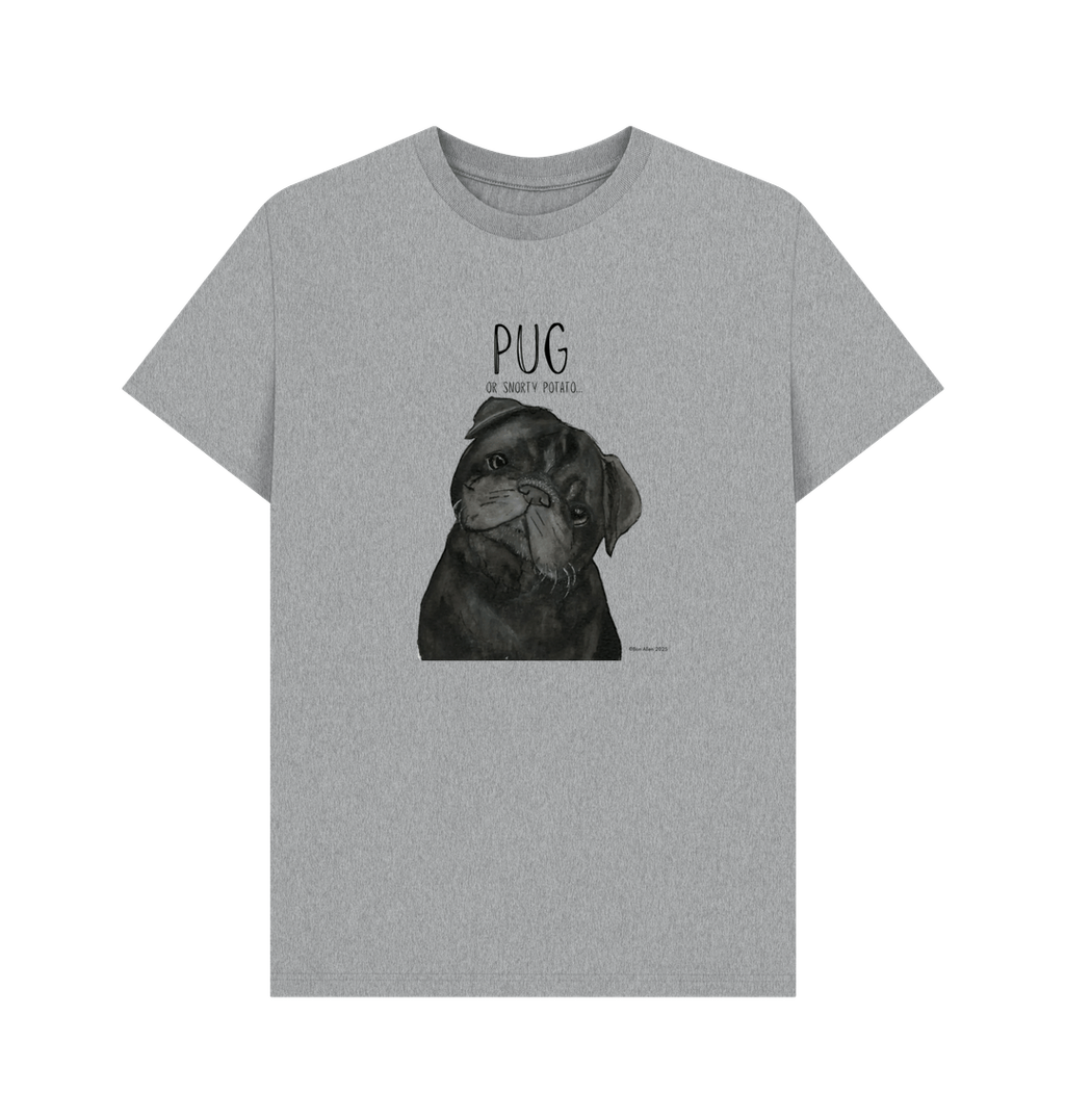 Snorty Potato Men’s T-Shirt – Perfect for Pug Lovers and Snack Enthusiasts!