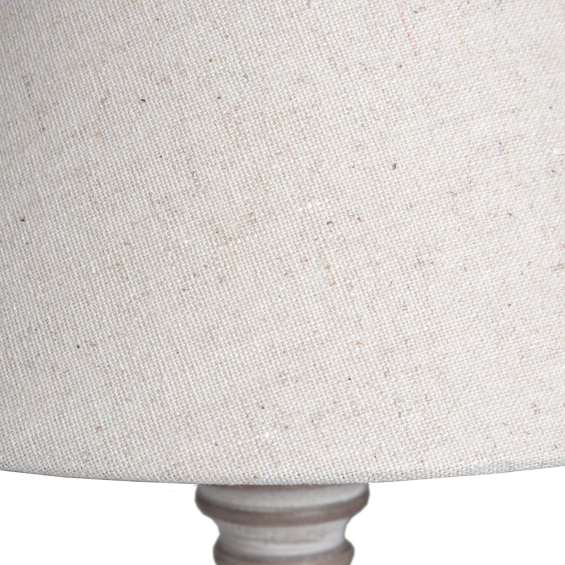 Pella farmhouse table lamp with beige wood base and linen shade, 38cm tall, warm cozy lighting by Sostter at brixbailey.com