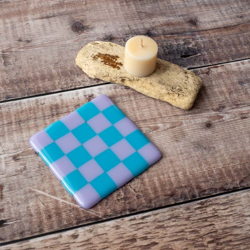 10cm Chequered Dual Coloured Coaster - Bullseye Collection