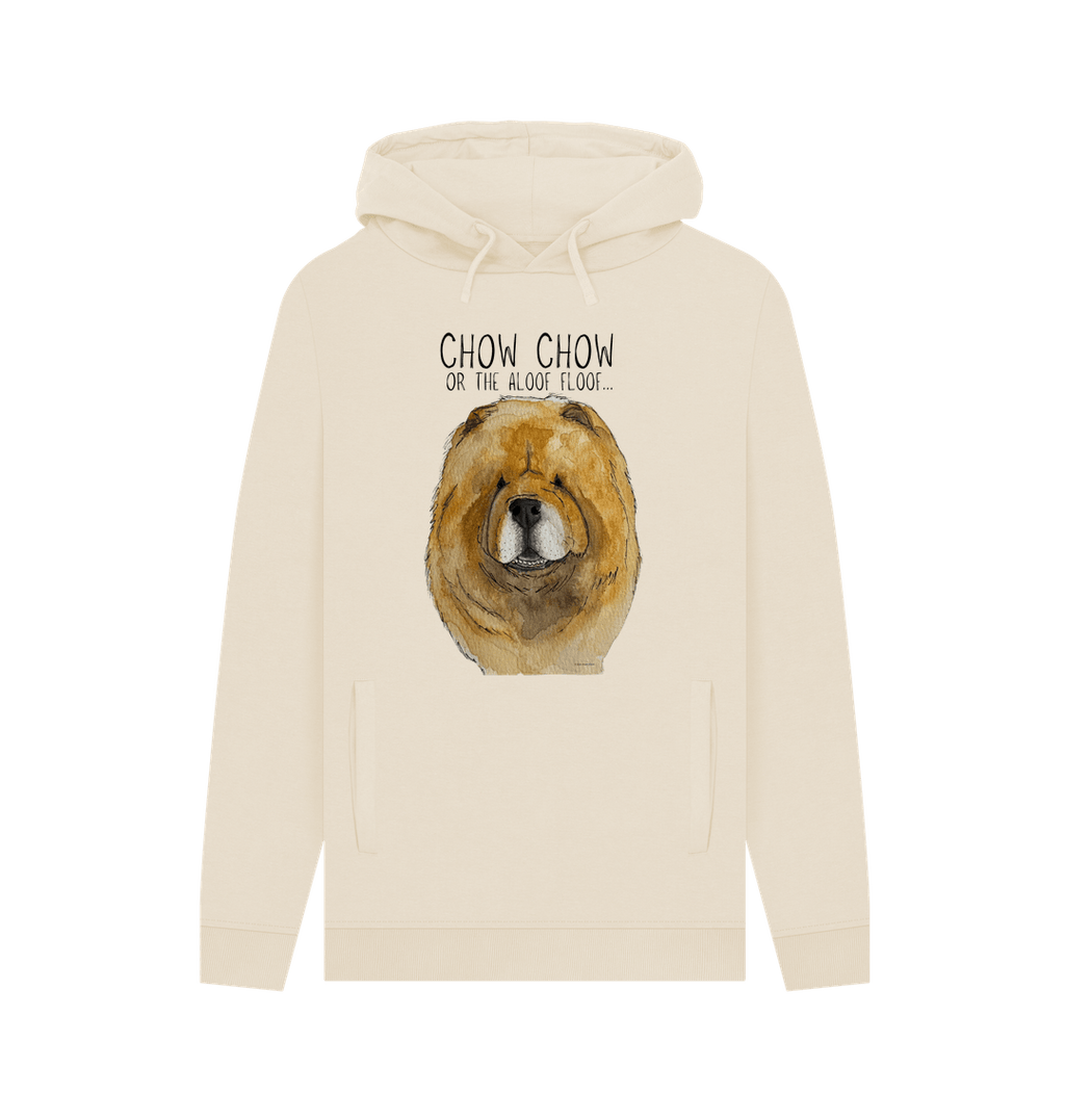 Stay Snuggly with the Aloof Floof – Red Chow Chow Men's Hoodie!