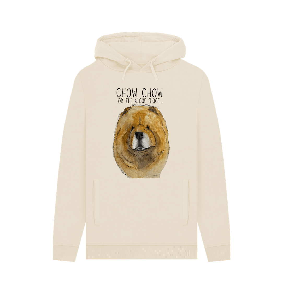 Stay Snuggly with the Aloof Floof – Red Chow Chow Men's Hoodie!