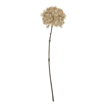 63cm coffee-toned artificial allium flower with lifelike plastic petals for elegant home decor by Sostter at brixbailey.com