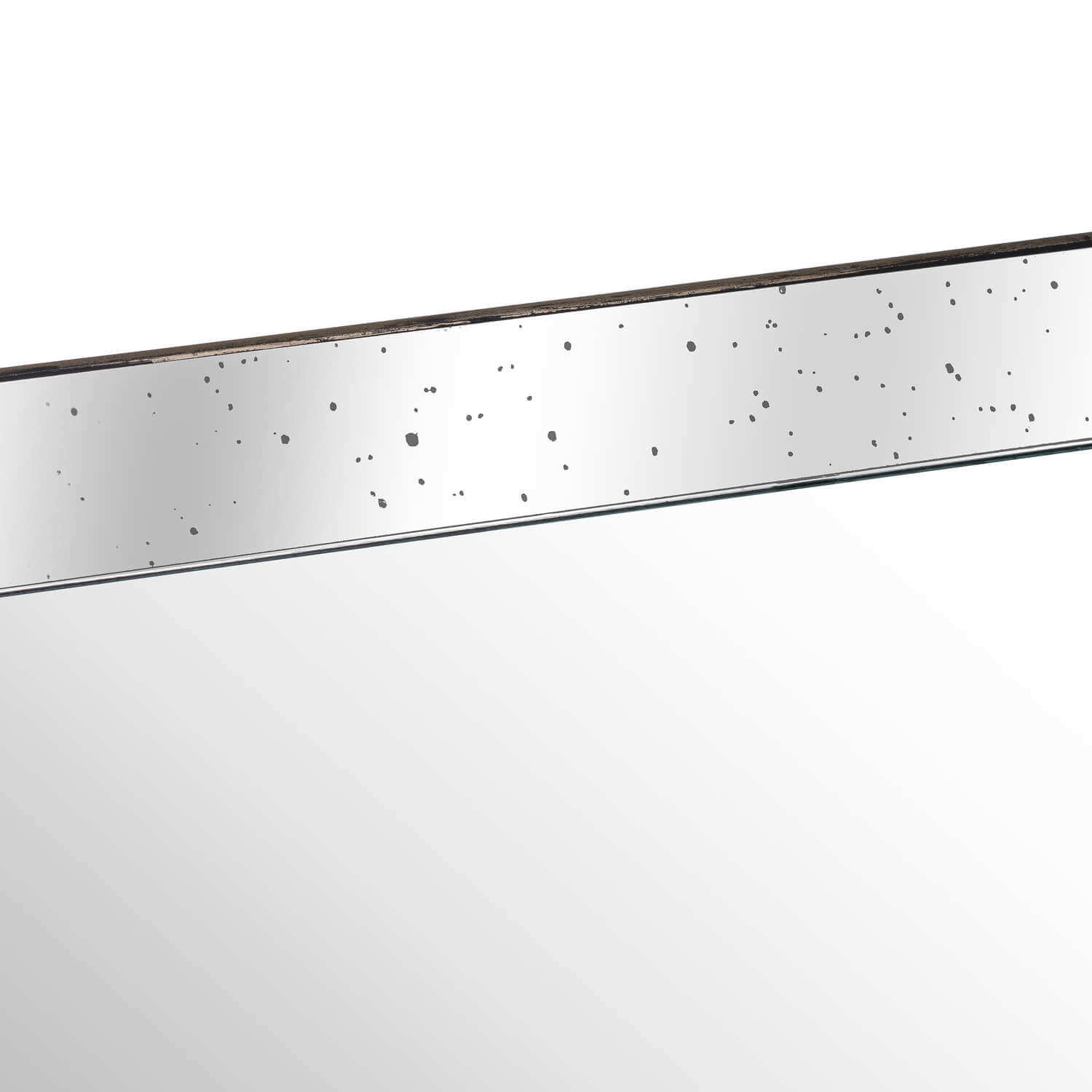 Distressed wood and mirror tray, rich brown frame with reflective glass surface, 80cm rustic-modern tabletop decor. by Sostter at brixbailey.com