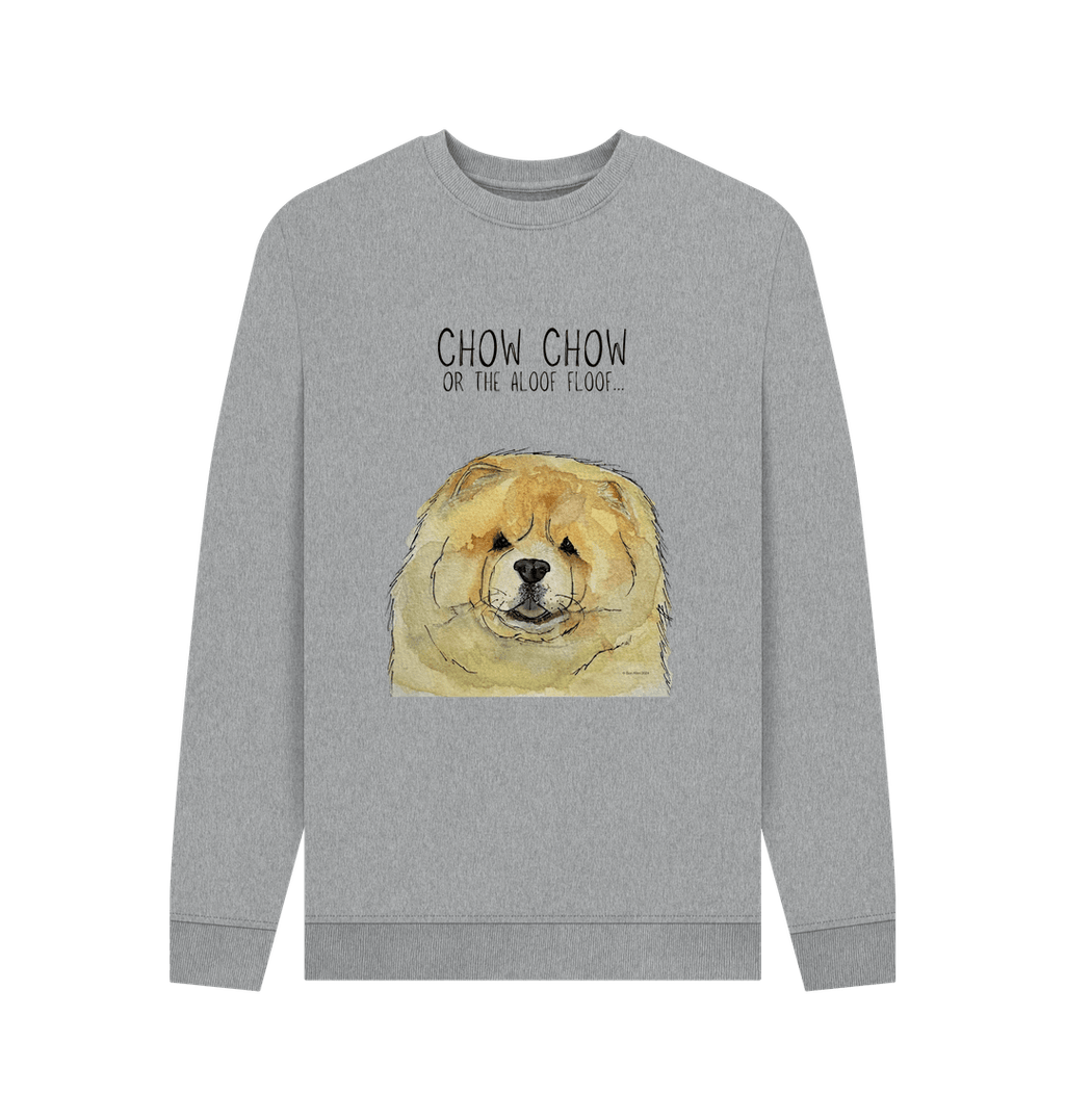Stay Cozy with the Fawn Chow Chow "Aloof Floof" Men's Crewneck Sweatshirt