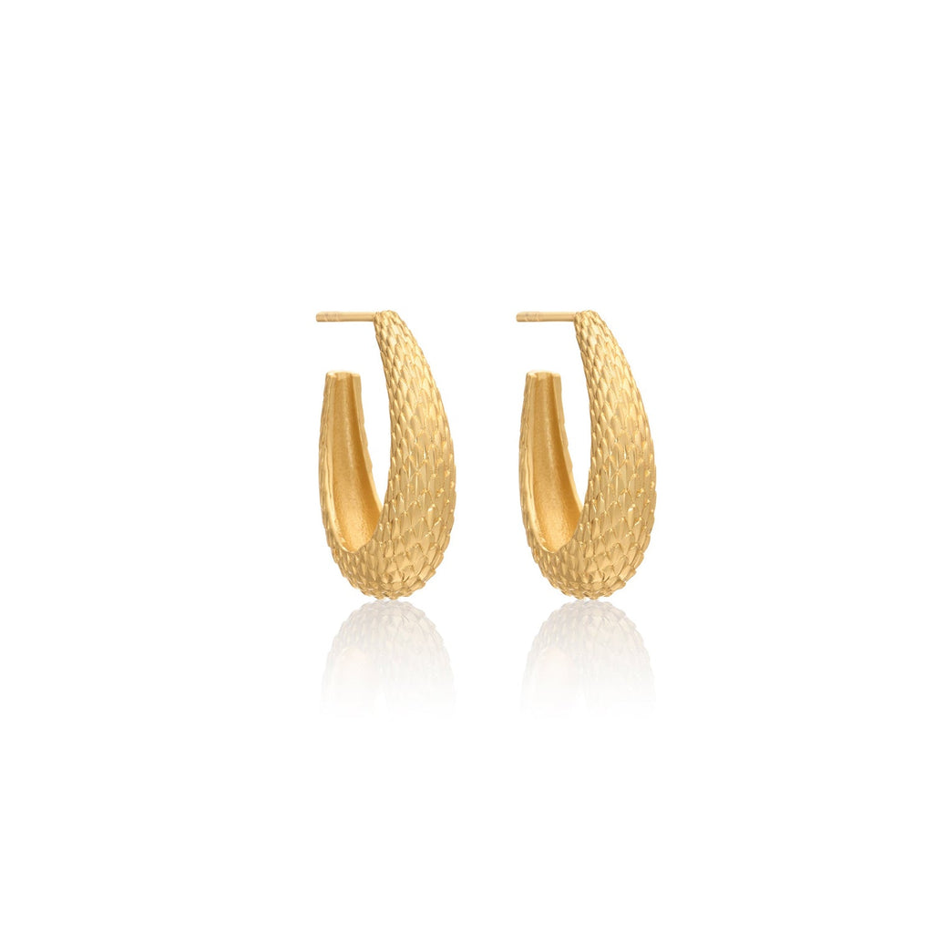 Medusa Chunky Snake Scale Hoops