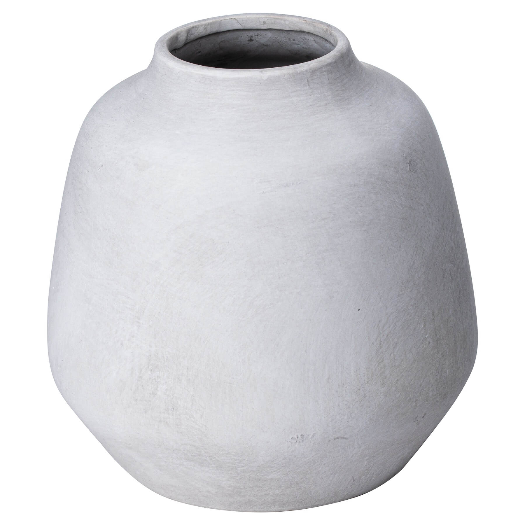 Stone-colored ceramic cube vase, 20cm minimalist home decor for floral arrangements  by Sostter at brixbailey.com