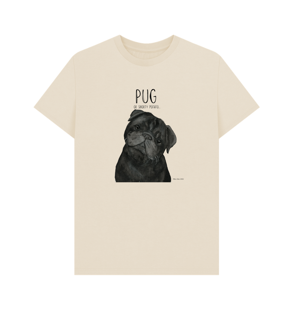 Snorty Potato Men’s T-Shirt – Perfect for Pug Lovers and Snack Enthusiasts!