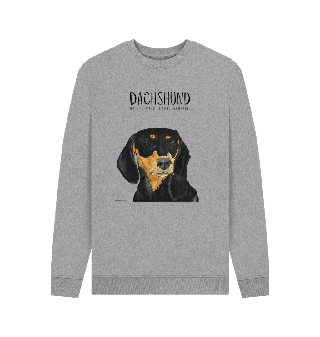 Mischievous Black & Tan Hot Dog Sweatshirt – For the Fearless Doxie Fans!