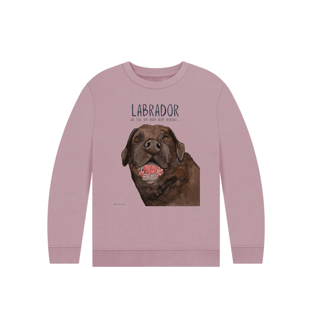 Crumb Catcher in Chief – The Chocolate Labrador Kids' Sweatshirt