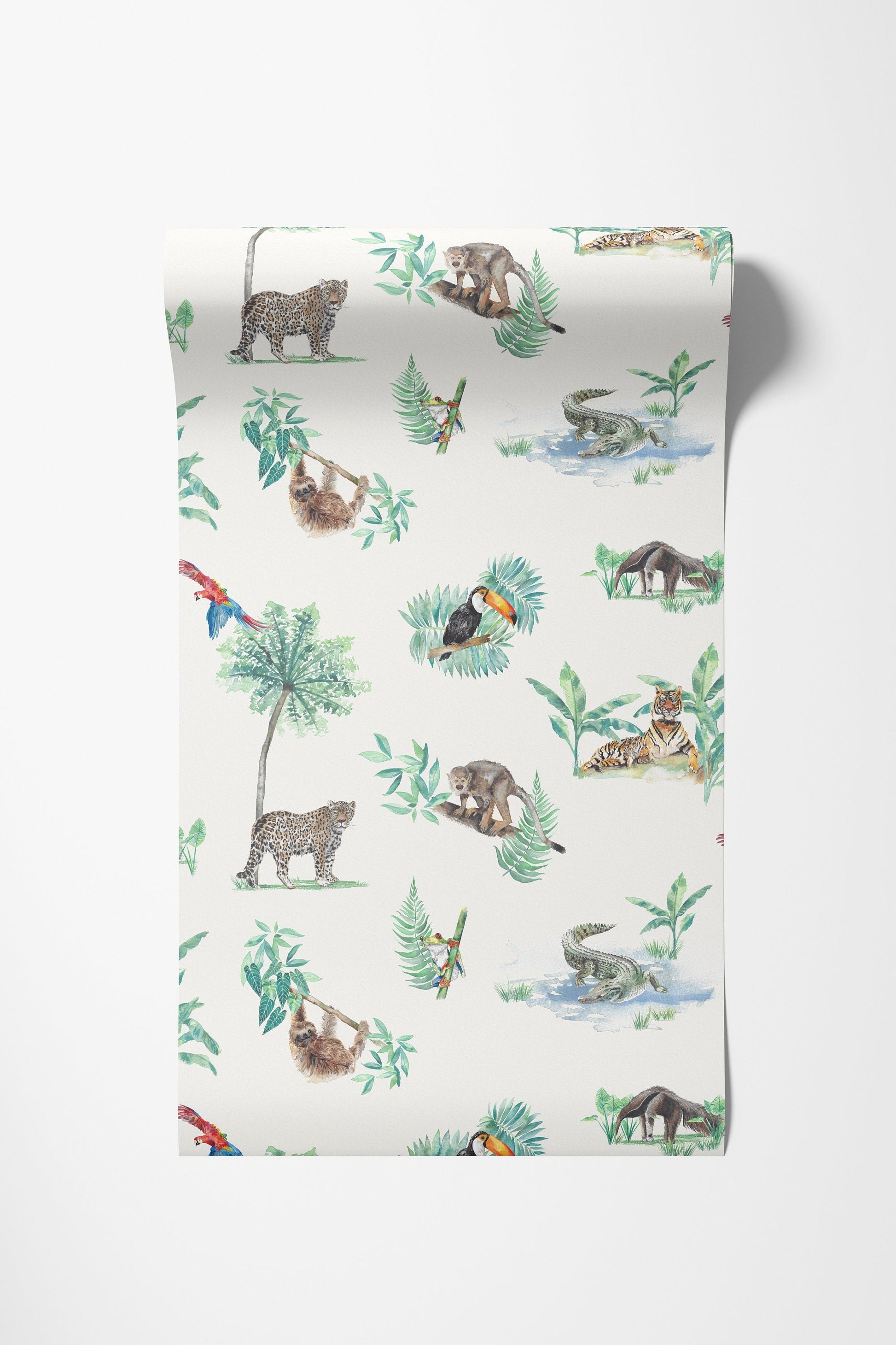 Rainforest Creatures Tropical Children's Wallpaper