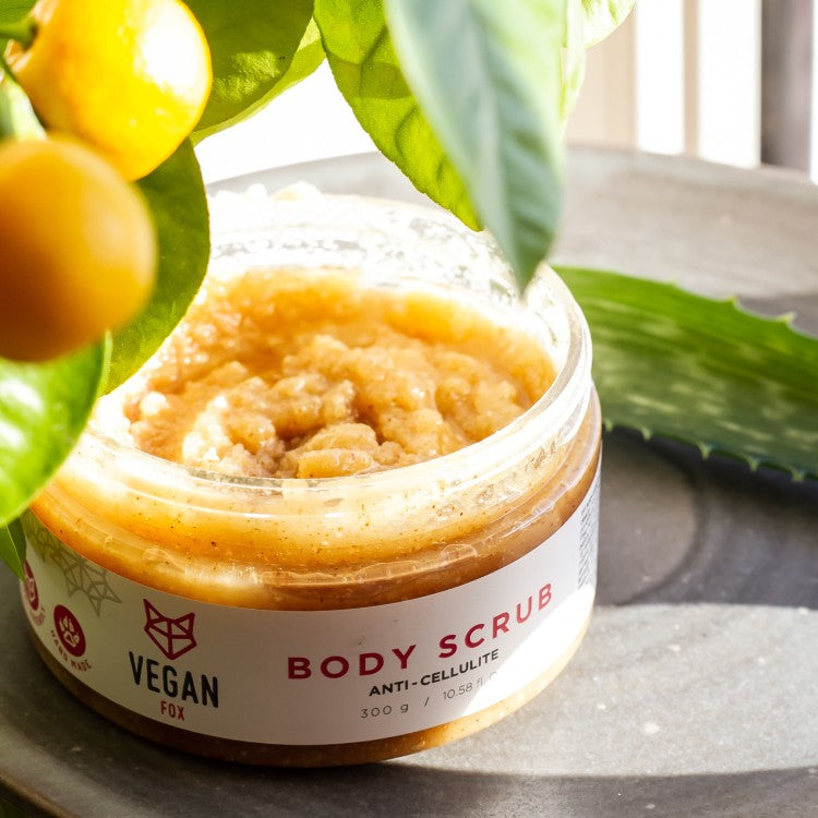 Ginger Salt Body Scrub – Smooth, Firm & Ethically Made by Vegan Fox at www.brixbailey.com