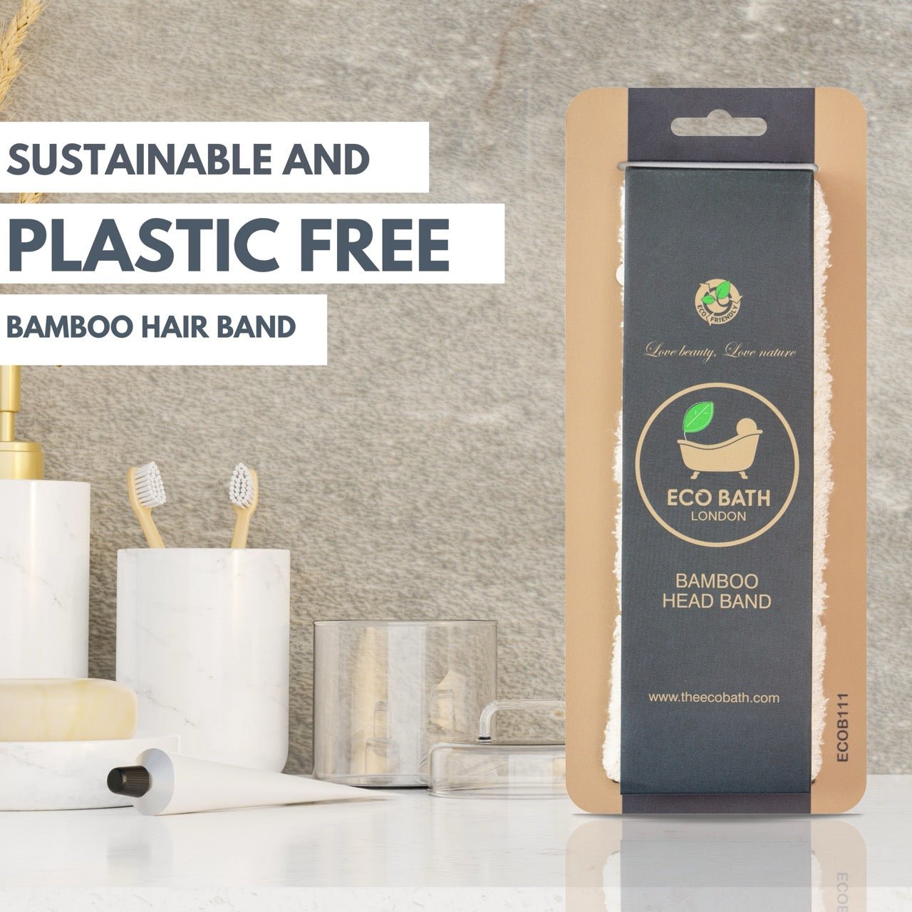 Bamboo Hair Band for Face Washing and Workouts