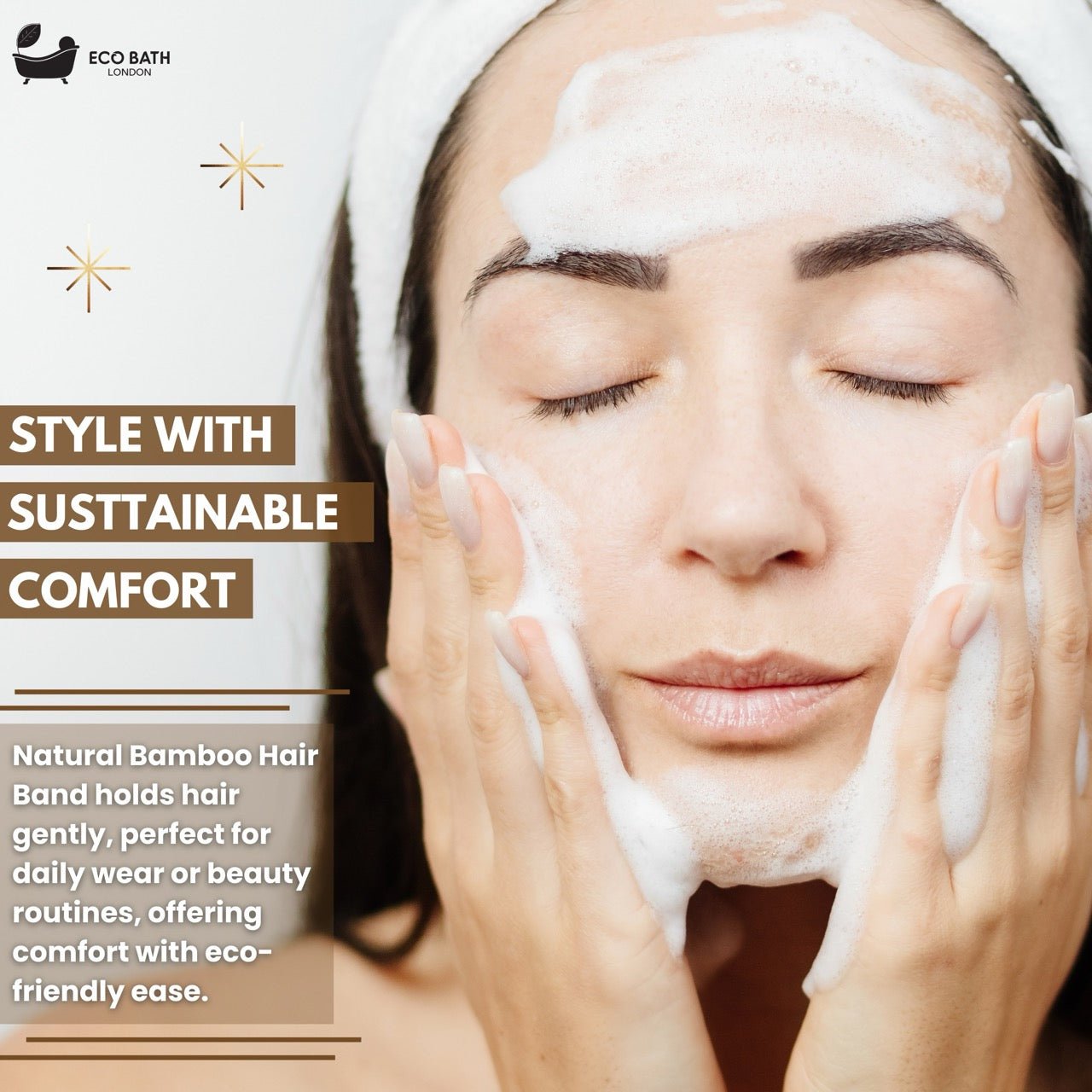 Bamboo Hair Band for Face Washing and Workouts