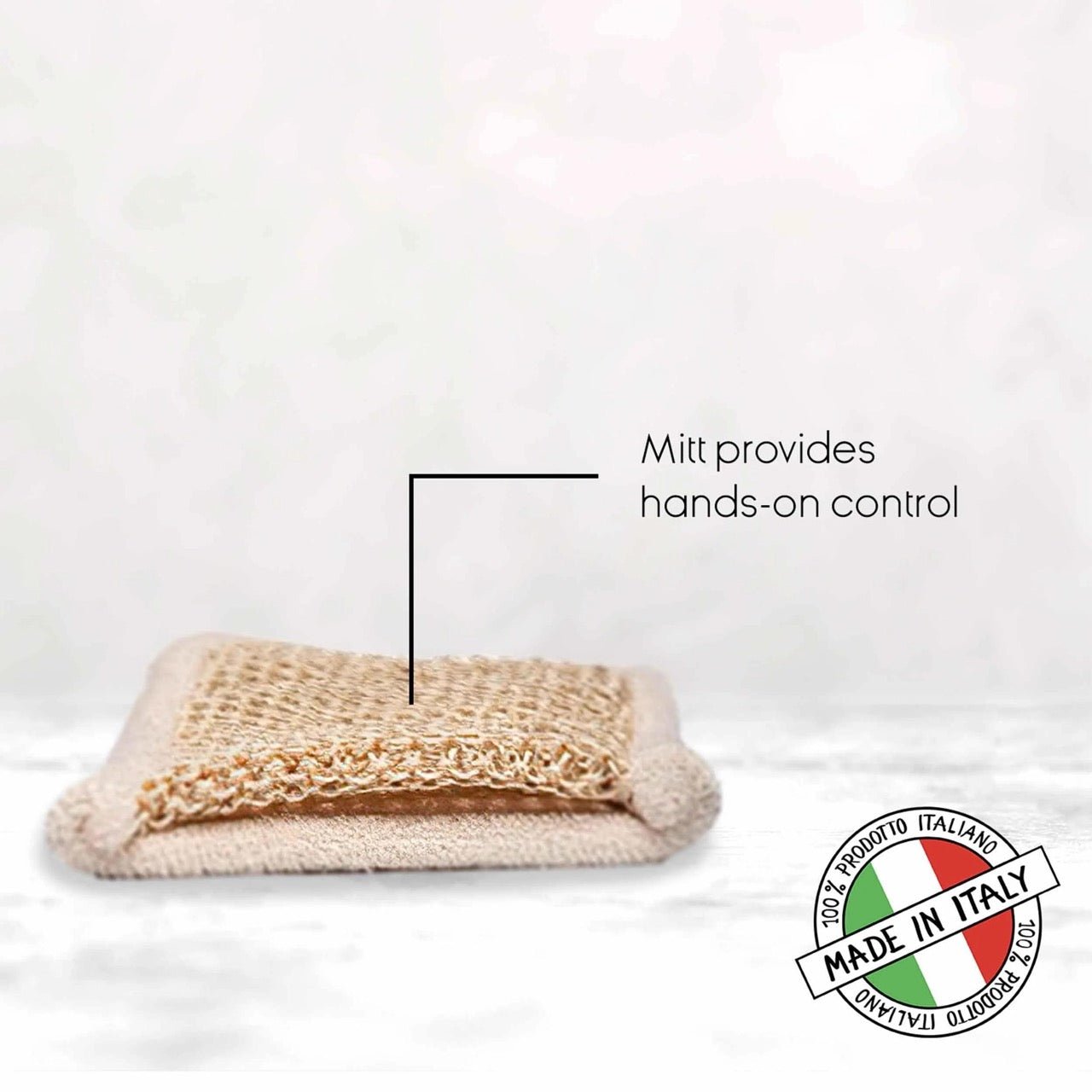 Bamboo and Cotton Massage Mitt for Body Exfoliation
