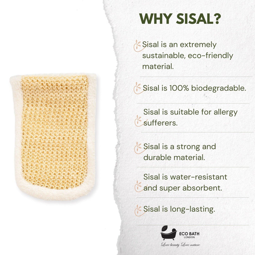 Bamboo and Cotton Massage Mitt for Body Exfoliation