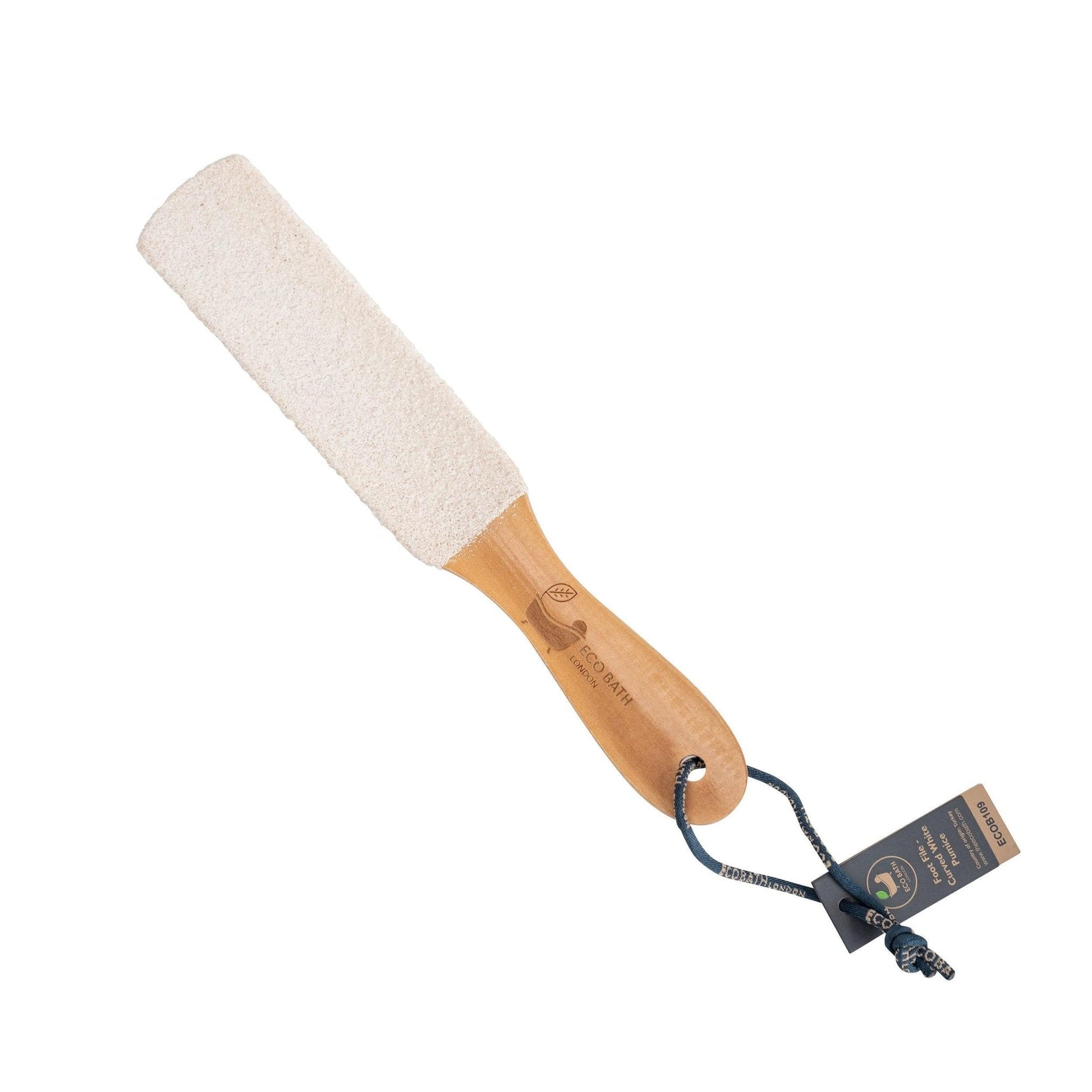 Curved White Pumice Foot File Natural Stone