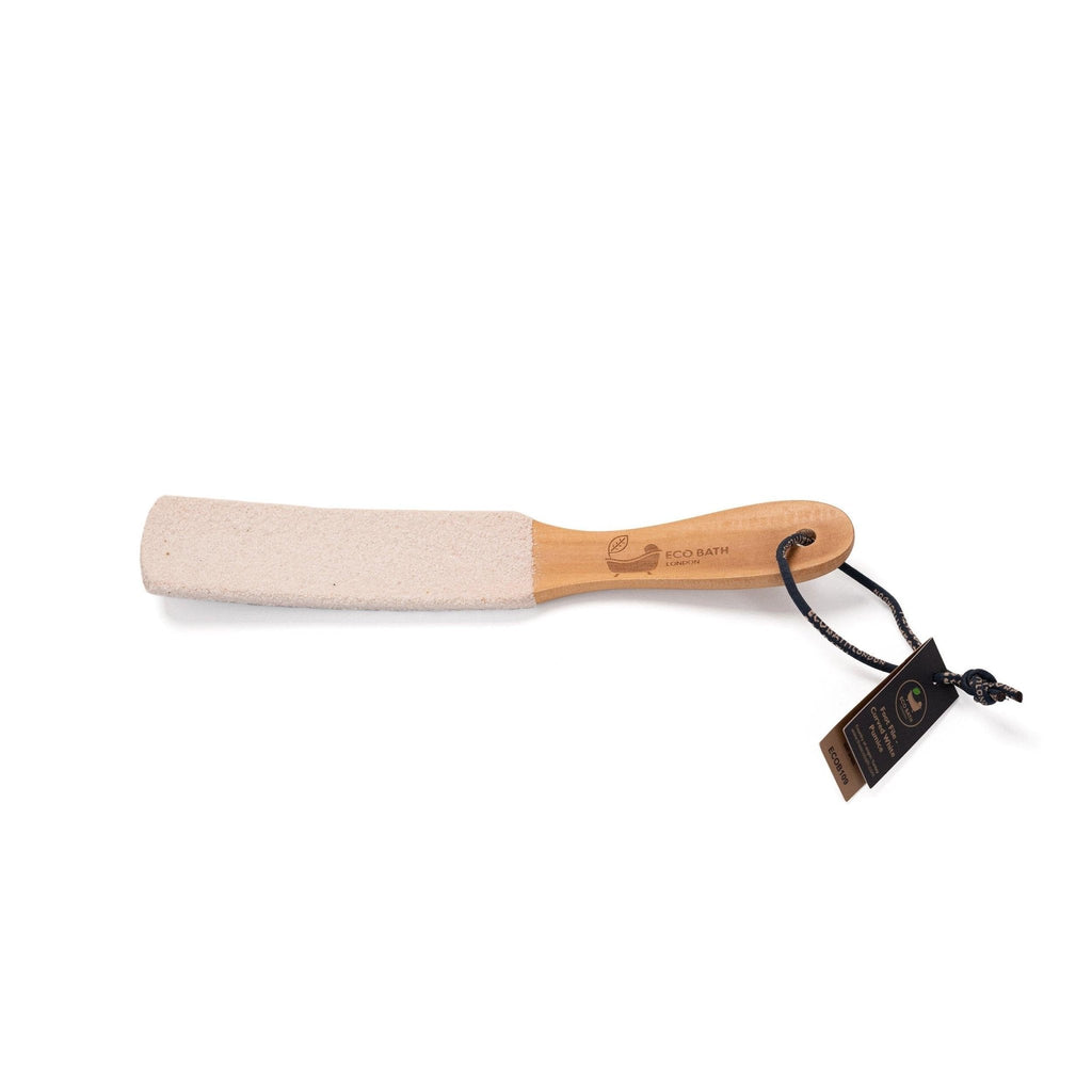 Curved White Pumice Foot File Natural Stone