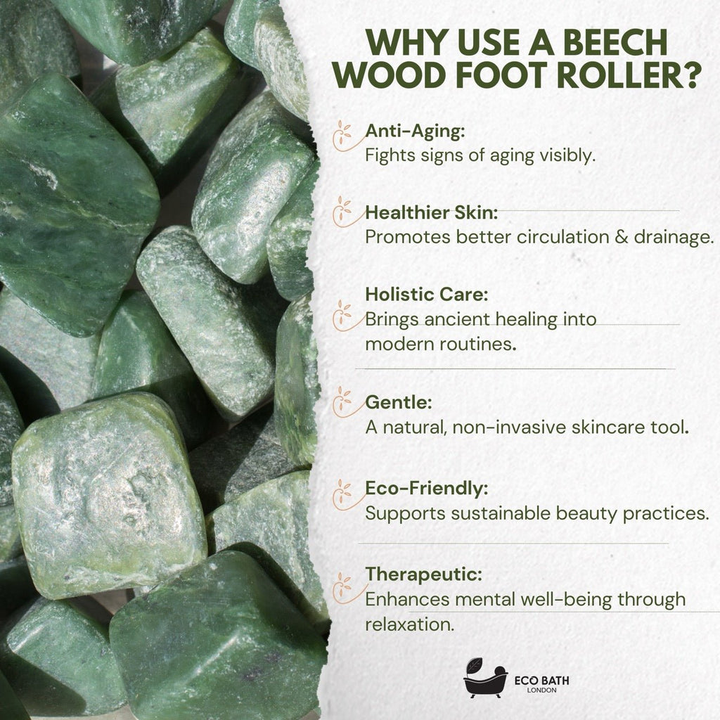 Jade Face Roller for Skin Massage and Circulation