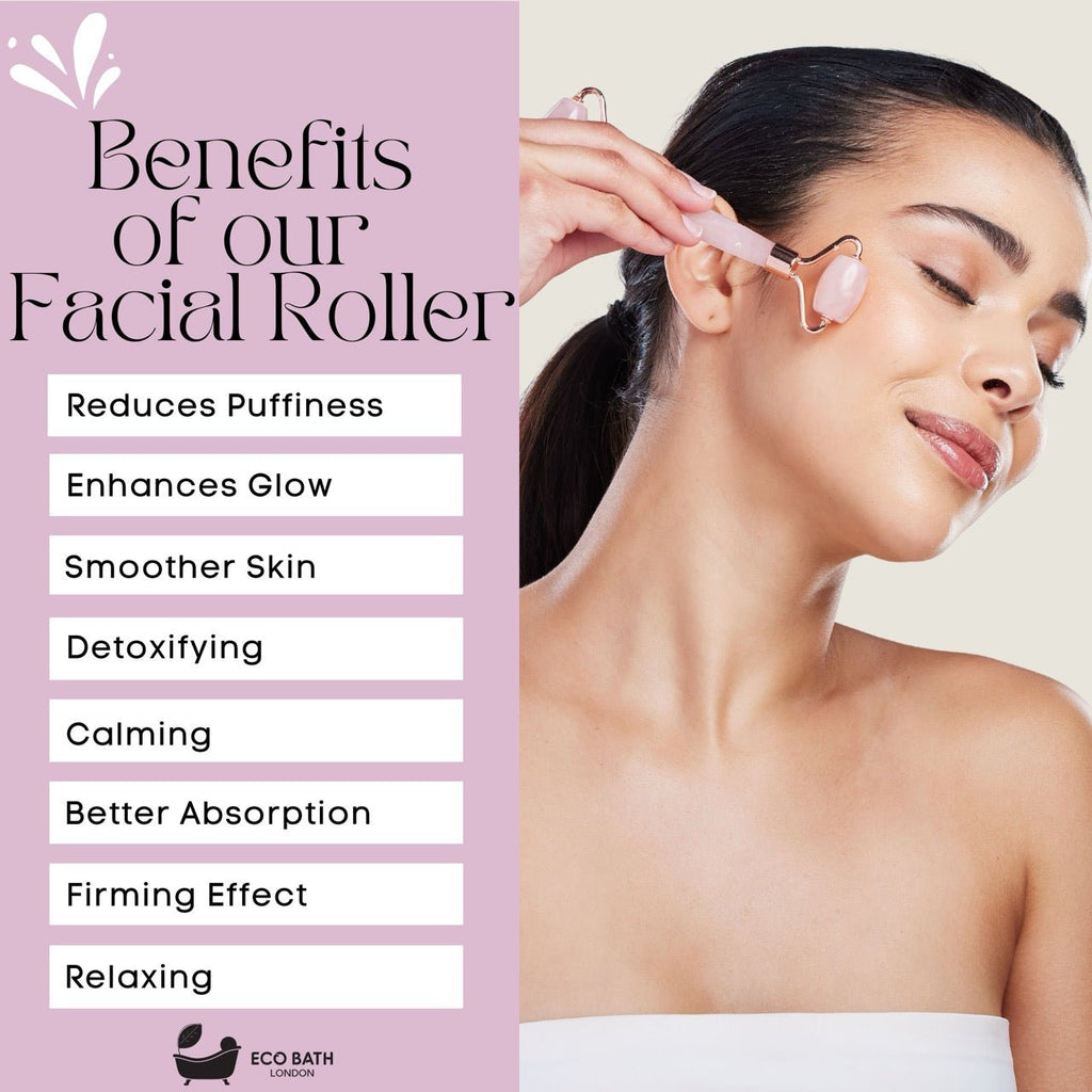 Jade Face Roller for Skin Massage and Circulation