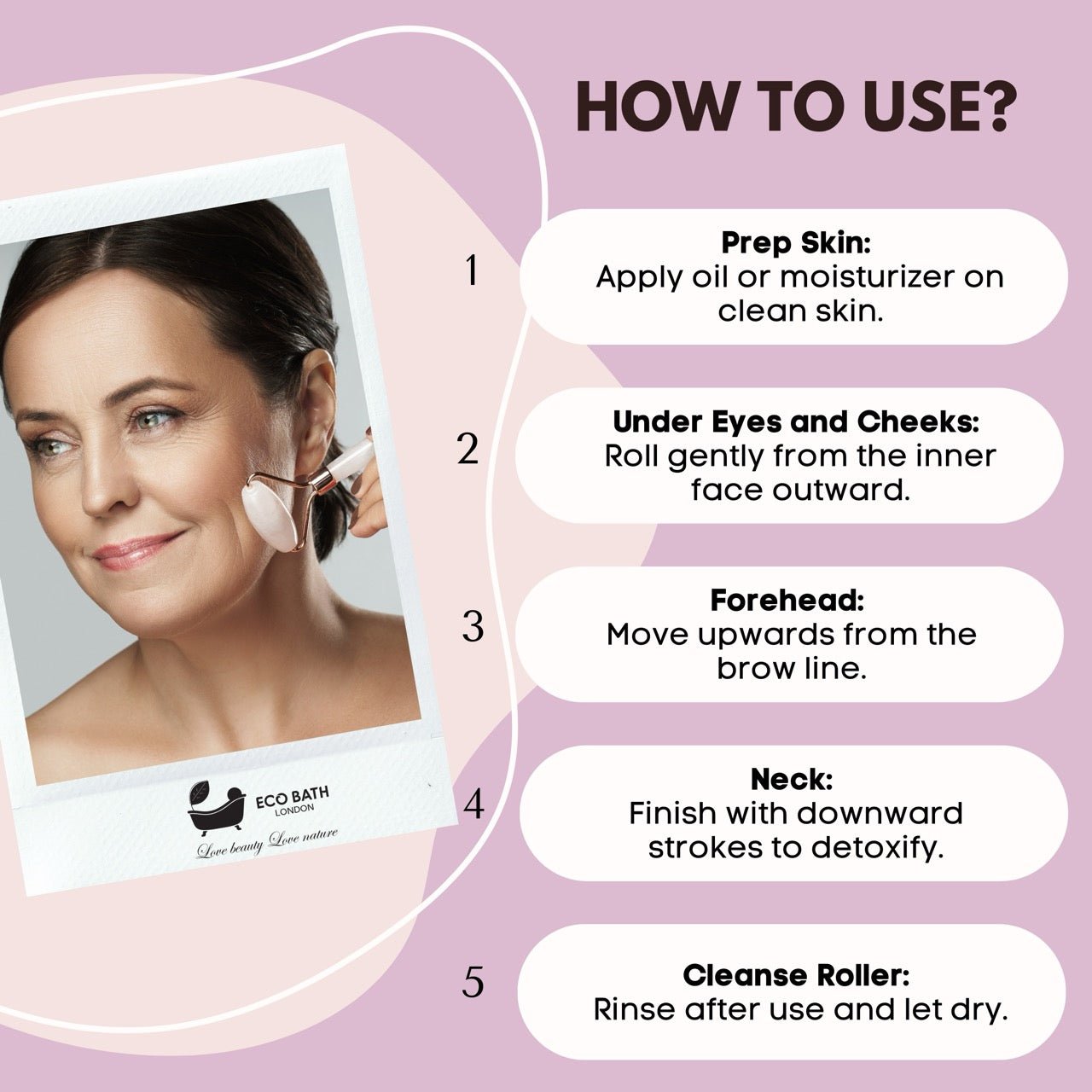 Jade Face Roller for Skin Massage and Circulation