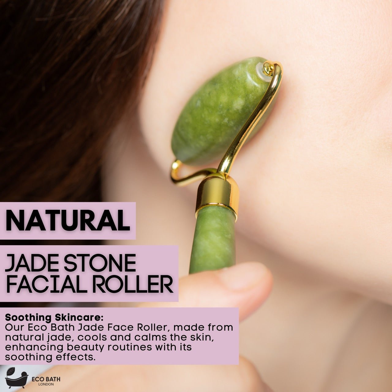 Jade Face Roller for Skin Massage and Circulation