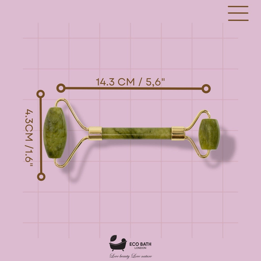 Jade Face Roller for Skin Massage and Circulation