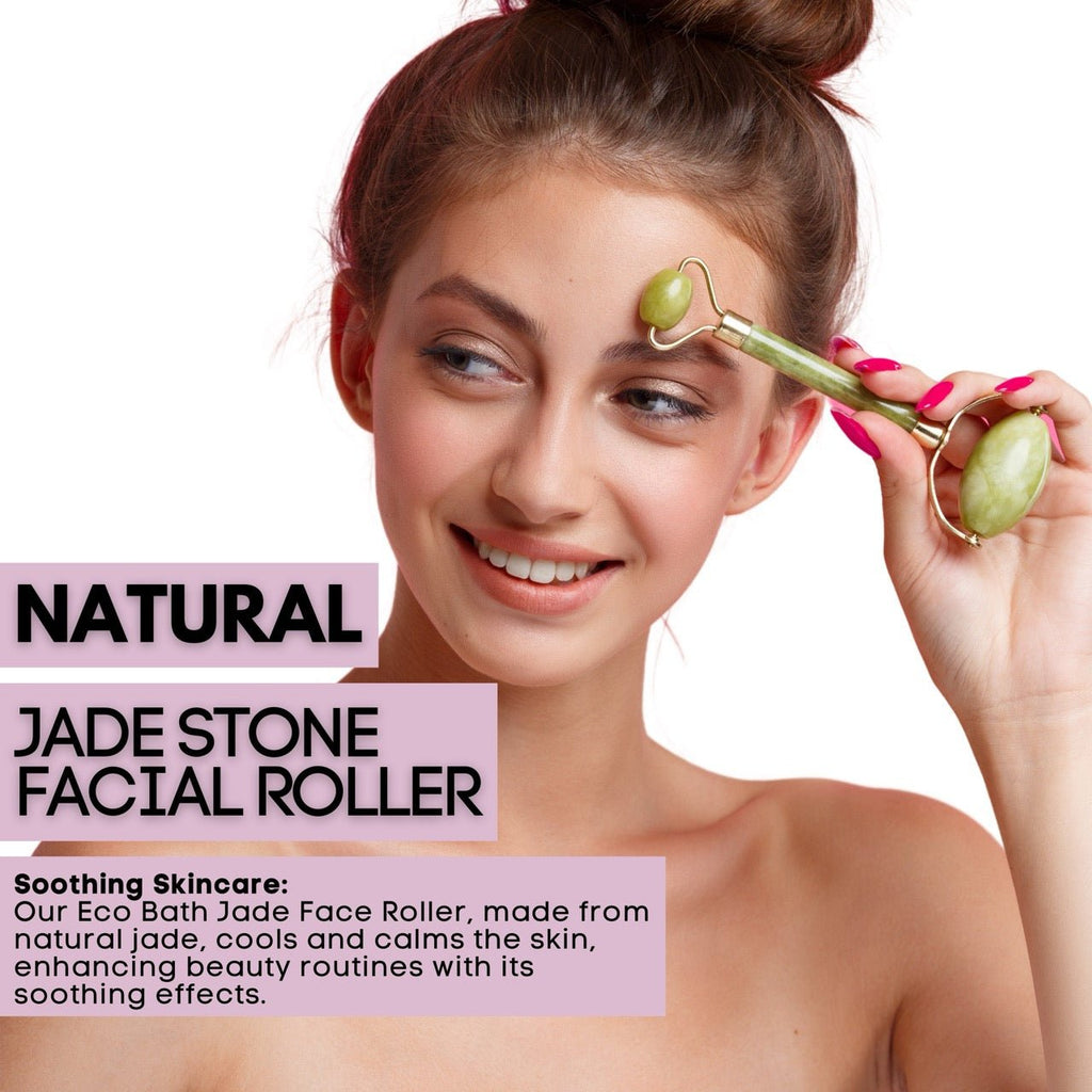 Jade Face Roller for Skin Massage and Circulation