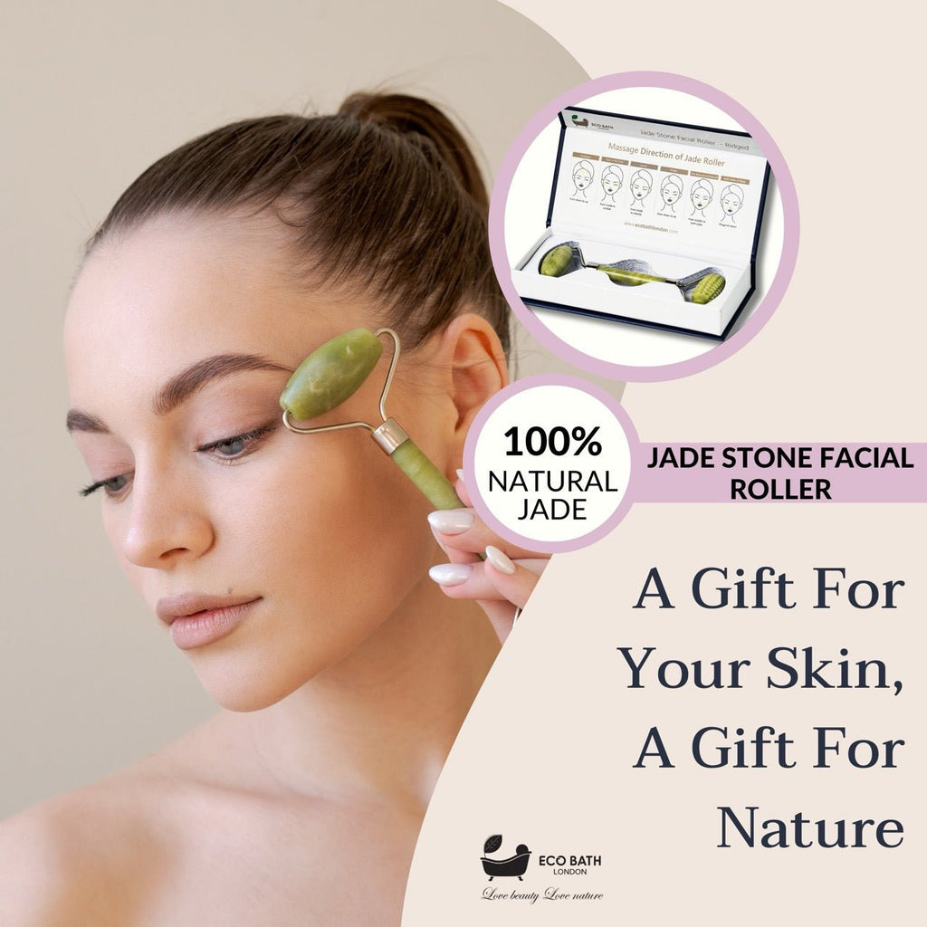 Jade Face Roller for Skin Massage and Circulation