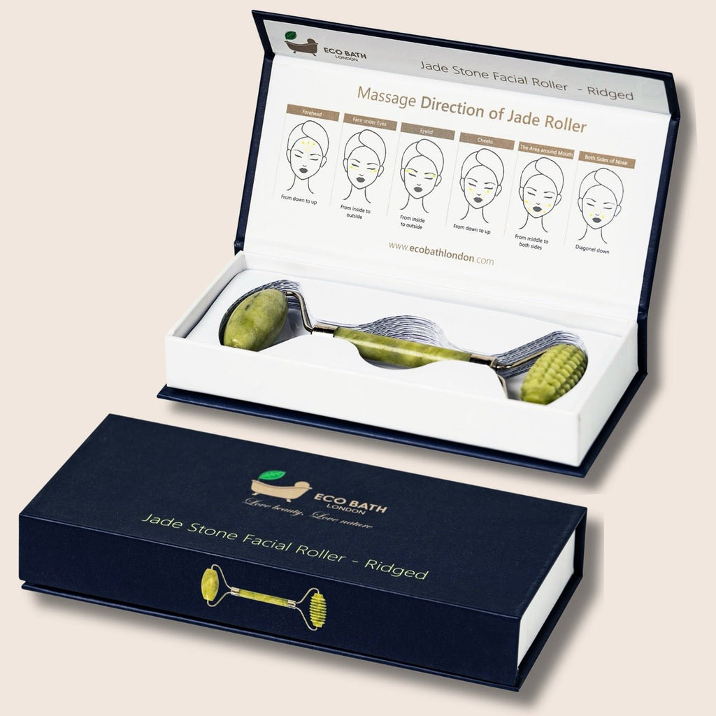 Jade Face Roller for Skin Massage and Circulation