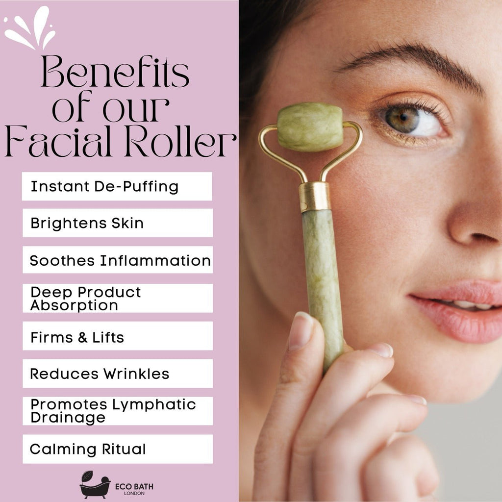 Jade Face Roller Smooth End