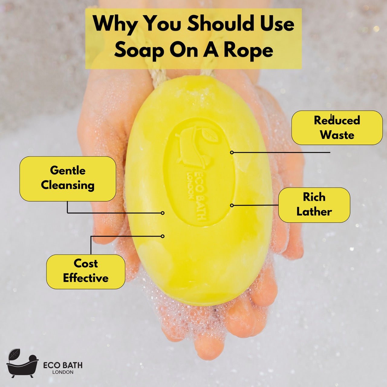 Lime Soap on a Rope with Shea Butter 220g