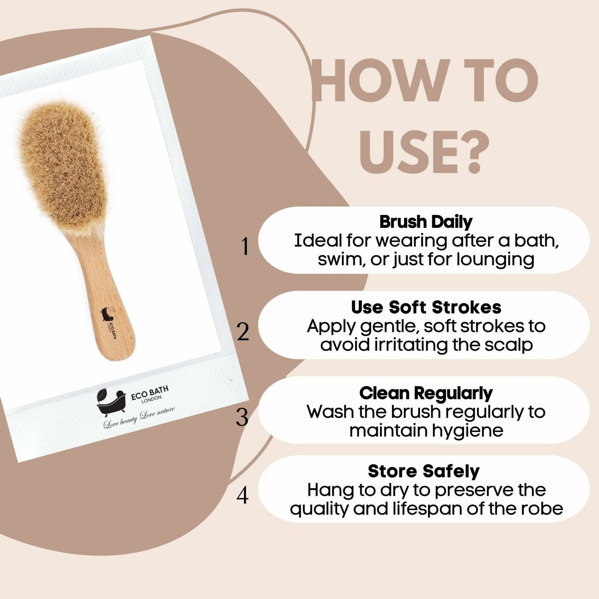 Ultra Soft Baby Brush with Goat Hair for Newborns