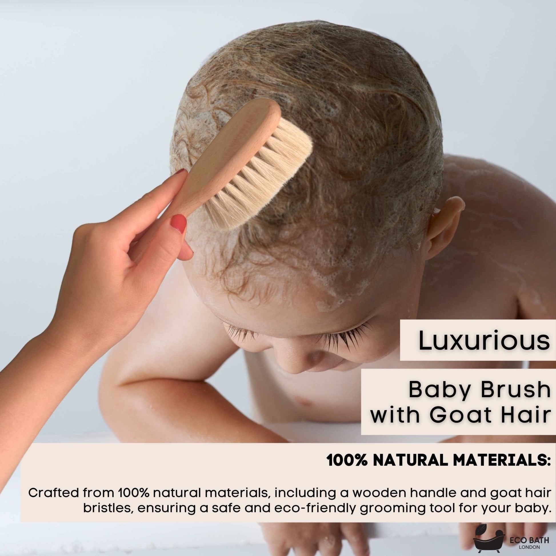 Ultra Soft Baby Brush with Goat Hair for Newborns