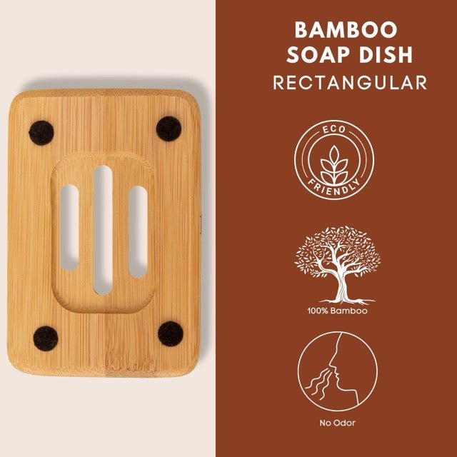 Bamboo Rectangle Soap Dish