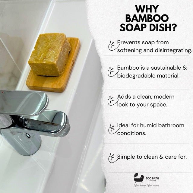 Bamboo Rectangle Soap Dish