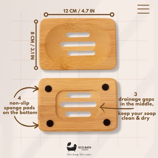 Bamboo Rectangle Soap Dish