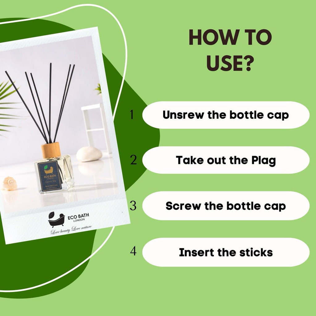 Green Tea Reed Diffuser with Bergamot 100ml