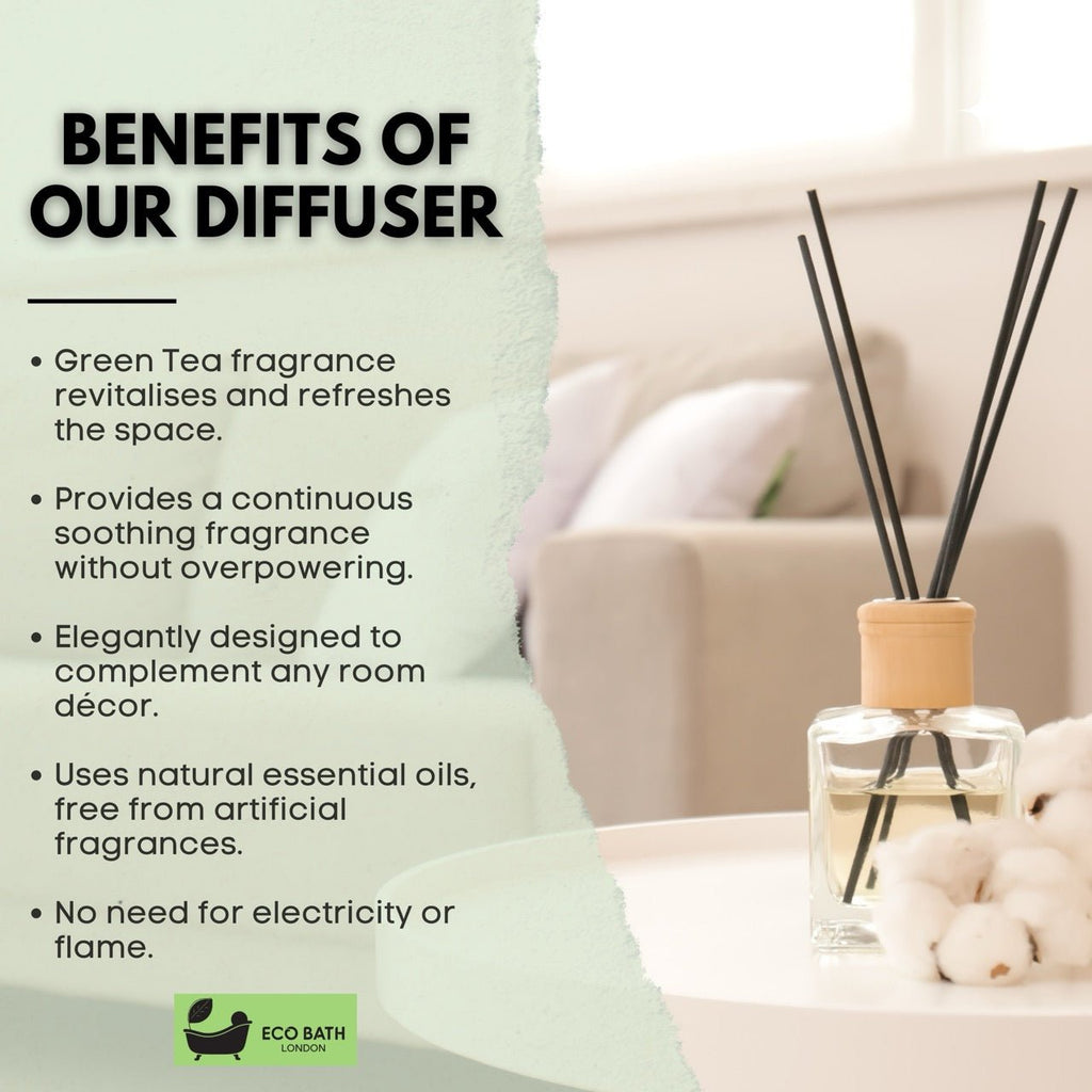 Green Tea Reed Diffuser with Bergamot 100ml