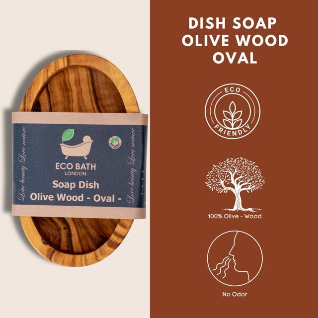 Olive Wood Oval Soap Dish