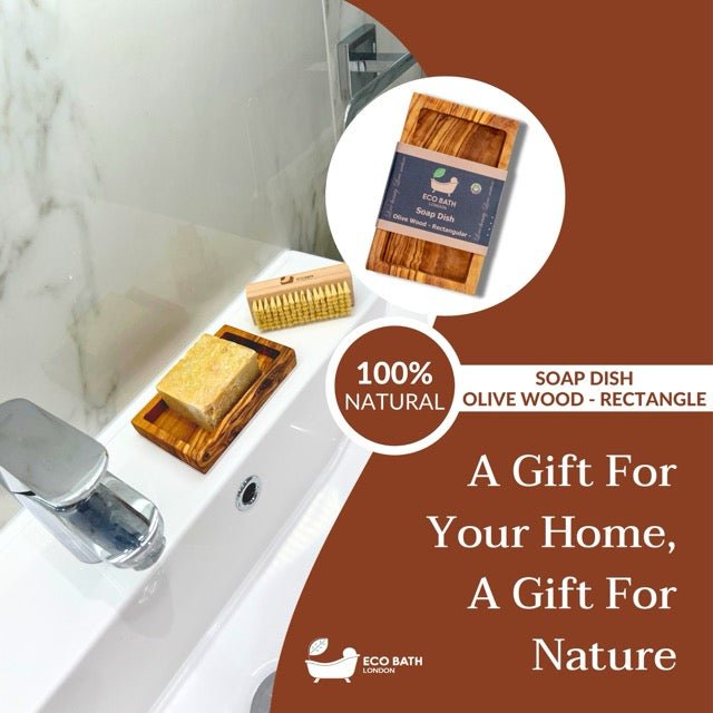 Olive Wood Rectangle Soap Dish