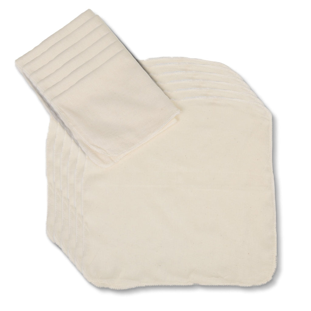 Organic Cotton Muslin Face Cloth Pack of 6