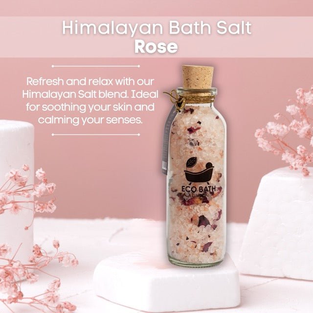 Rose Himalayan Bath Salt 300g with Rose Petals