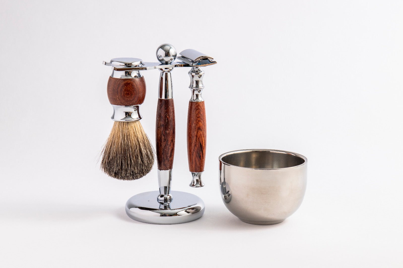 Rose Wood Shaving Set