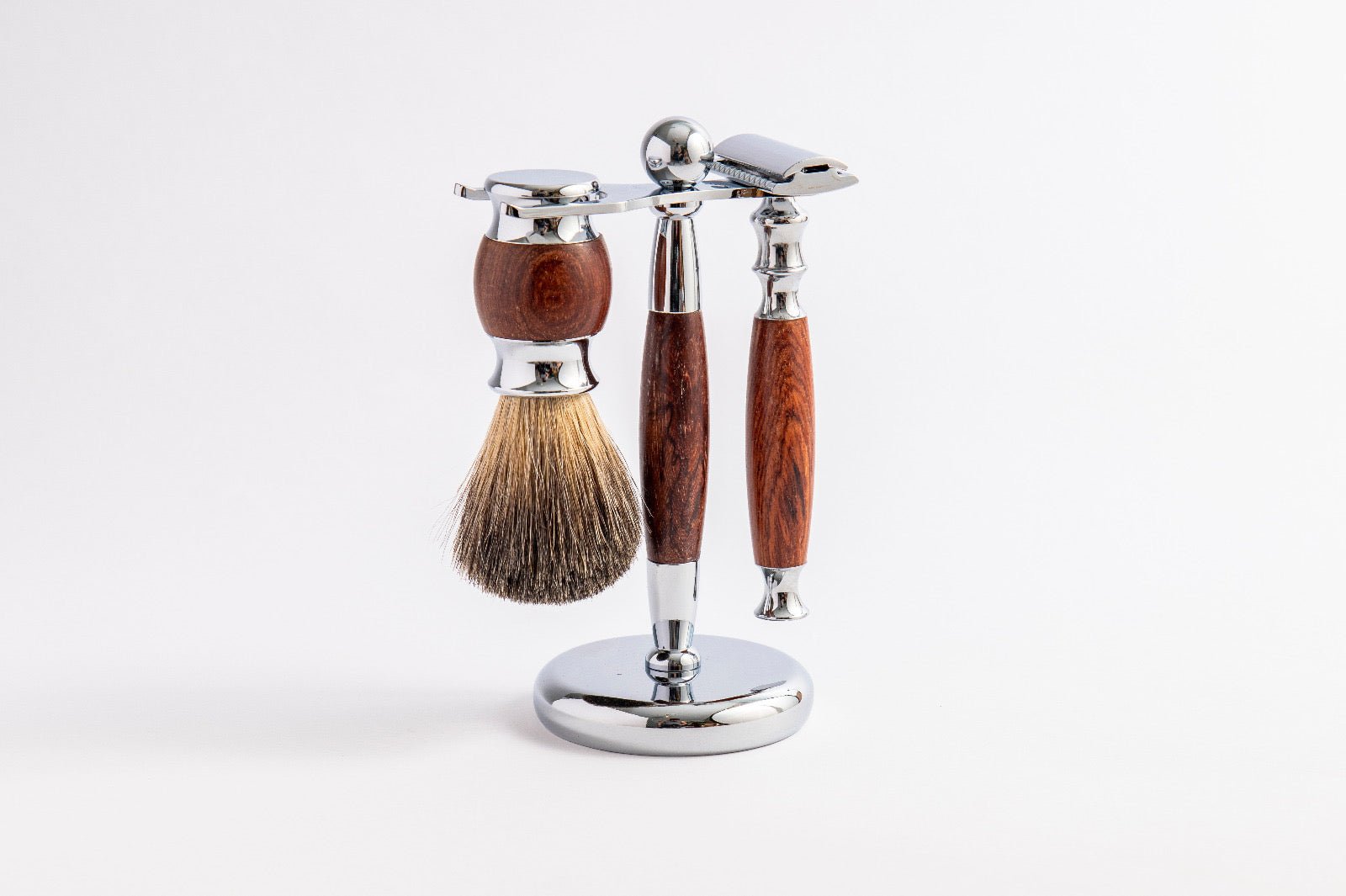 Rose Wood Shaving Set