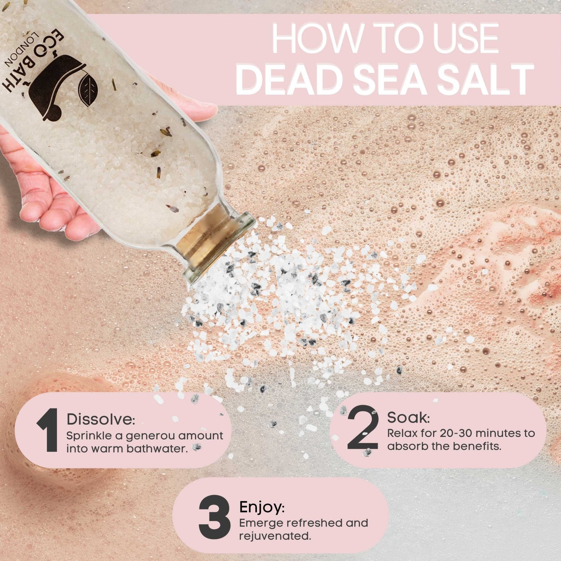 Stress Relief Dead Sea Salt Bath Soak 300g