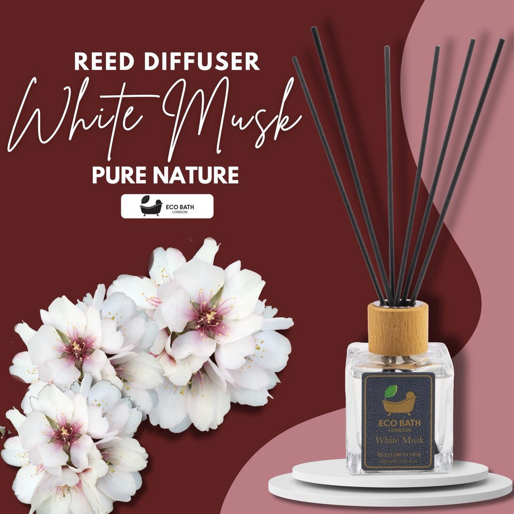 White Musk Reed Diffuser with Lemon, Mandarin and Green Pear