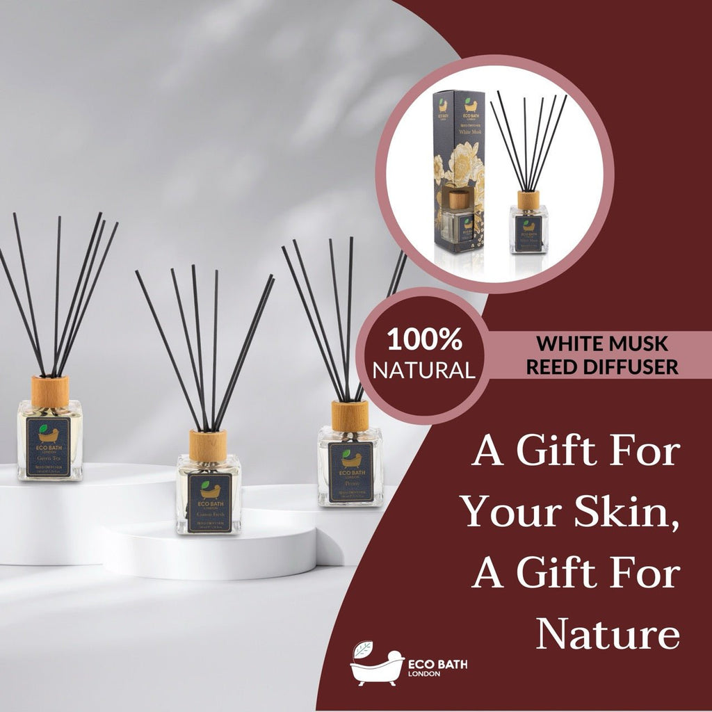 White Musk Reed Diffuser with Lemon, Mandarin and Green Pear